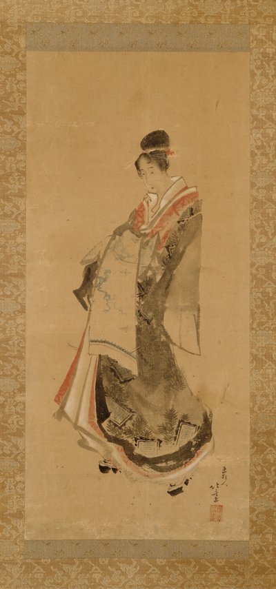 Den vandrande kurtisanen av Katsushika Hokusai