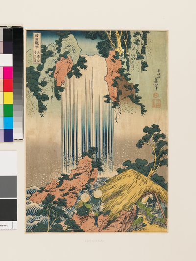 Vattenfallet Yoro i provinsen Mino (kopia) av Katsushika Hokusai