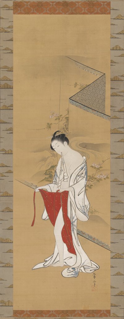 Skönhet efter badet av Kawamata Tsunemasa
