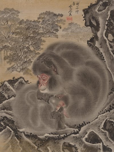 Apor, mars 1888. av Kawanabe Kyosai
