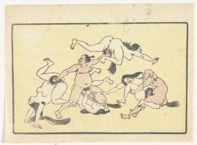 Orgie The Big Tail (serietitel) av Kawanabe Kyosai