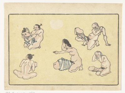 Ansluten penis The Big Tail (serietitel) av Kawanabe Kyosai