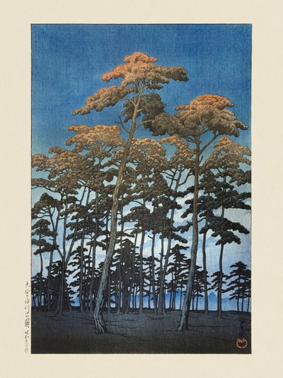Hikawa-parken i Omiya (1930) av Kawase Hasui och Watanabe Shozaburo av Kawase Hasui