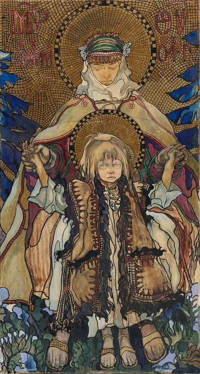 Hutsul Madonnan av Kazimierz Sichulski
