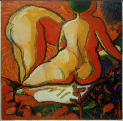 Bakifrån av badgäster av Kazimir Severinovich Malevich