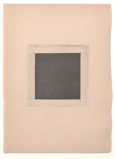 Svart kvadrat för "Från kubism och futurism till suprematism: en ny realism i måleriet" av Kazimir Severinovich Malevich