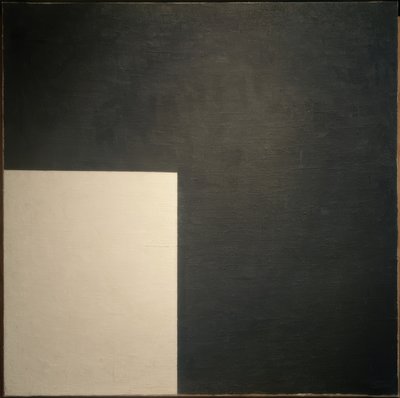 Svartvitt. Suprematistisk komposition av Kazimir Severinovich Malevich