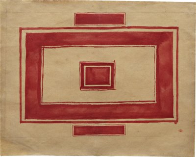Takplan för Röda Teatern, Leningrad av Kazimir Severinovich Malevich