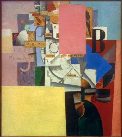 Damen vid reklampelaren av Kazimir Severinovich Malevich