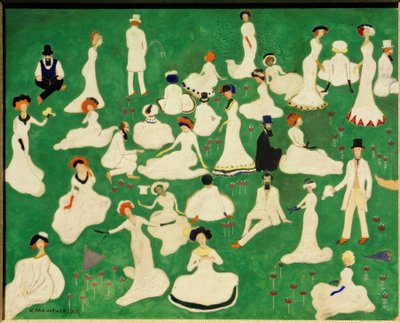 Rast (företag med topphattar) av Kazimir Severinovich Malevich