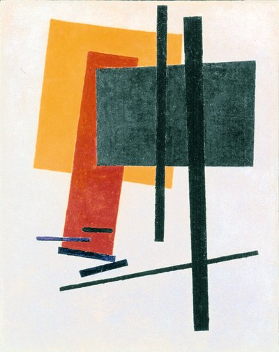 Suprematistisk komposition av Kazimir Severinovich Malevich