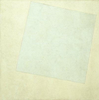 Suprematistisk komposition. Vitt på vitt, 1918 av Kazimir Severinovich Malevich