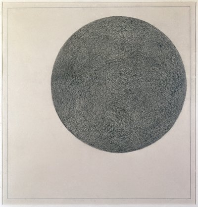Suprematistiskt element: cirkel (olja på duk, 1900-talet) av Kazimir Severinovich Malevich