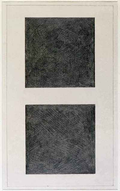 Suprematistiskt element: två rutor (olja på duk, 1900-talet) av Kazimir Severinovich Malevich