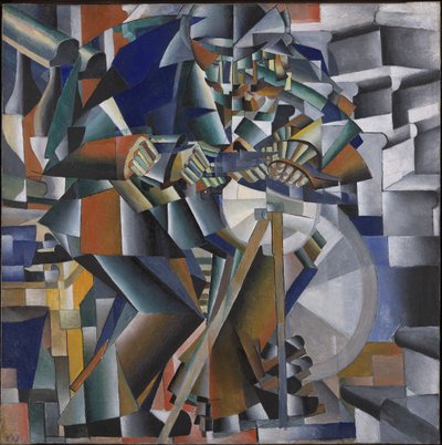 Knivslipen eller principen om glittrande, 1912-3 av Kazimir Severinovich Malevich