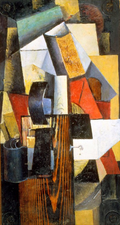 Nonstop-stationen. Kuntsevo, 1913 av Kazimir Severinovich Malevich