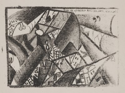 Utan titel (Universal Landscape) från "Poetry of Mayakovsky" av Kazimir Severinovich Malevich