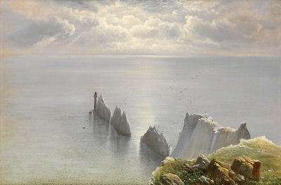 The Needles, Isle of Wight (olja på duk) av Keeley Halswelle