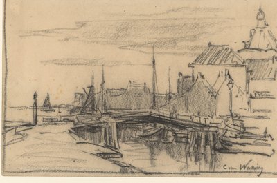 Enkhuizens hamn av Kees van Waning