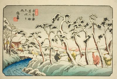 av. 15: Itahana (Jugo: Itahana), från seriens "shi x ty ne s ta on s f te kisokaido )" av Keisai Eisen