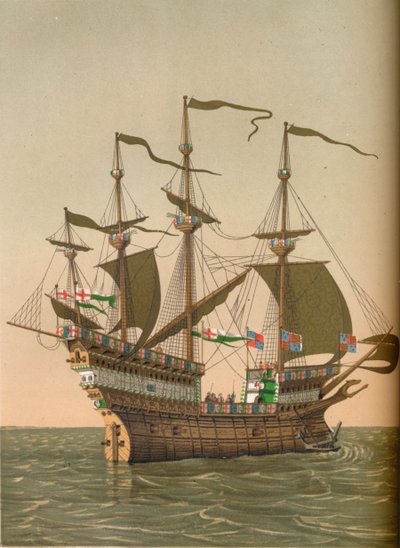 Den "store Harry", c1520, 1849. av Kellerhoven