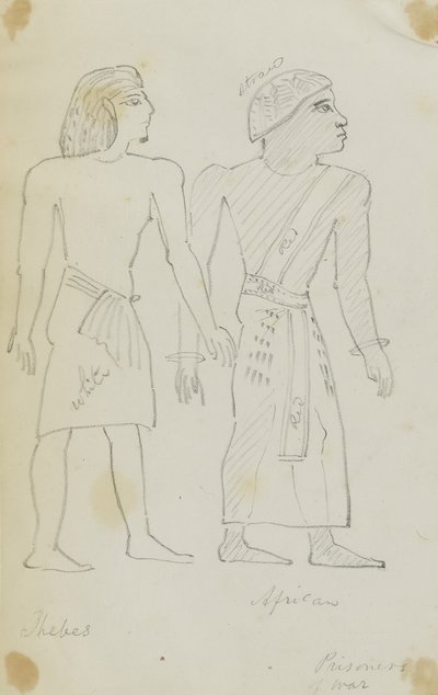 Krigsfångar (egyptiska och afrikanska) av Kellogg, Miner Kilbourne
