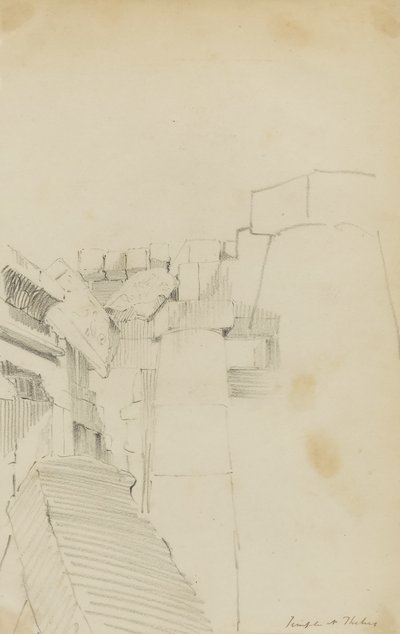 Templet i Thebe, Egypten av Kellogg, Miner Kilbourne