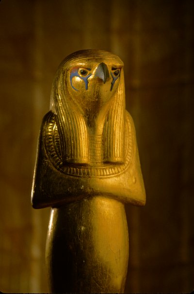 Staty av Horus den äldre, Herwer, KV 62, 2009 (foto) av Kenneth Garrett