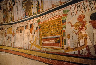 Roys grav; begravningskortege, ; 18:e dynastin. De ädlas dal; Thebe; Egypten; Ne... av Kenneth Garrett