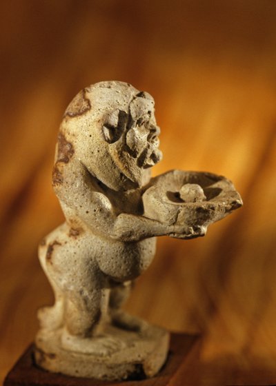 Unguent Kärl i form av guden Bes; Tutankhamuns eller Akhenatens regeringstid, 2009 (foto) av Kenneth Garrett
