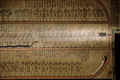 Fototapet föreställande De dödas bok; Amenhotep II:s grav; Konungarnas dal. De..., 2009 (foto) av Kenneth Garrett