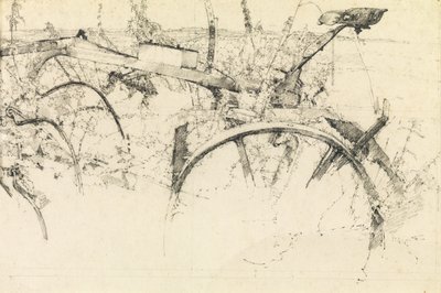 Studie av en gammal plog (penna) av Kenneth Newton