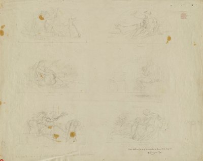 (Iowa State Capitol Rotunda) (studie för Six Lunettes) av Kenyon Cox