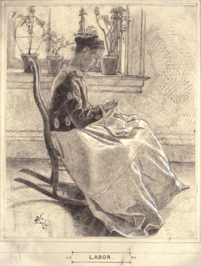 (Studie för "Labor") av Kenyon Cox