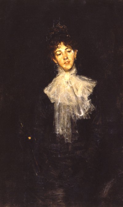 En dam i svart, 1880. av Kenyon Cox