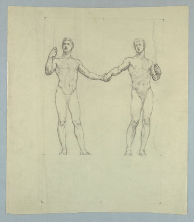 Figurstudie för Seal of the University Club, New York av Kenyon Cox