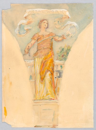Personifiering av "Metalwork," Study for the Dome of the Manufacturer