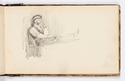 Skissbok sida av Kenyon Cox