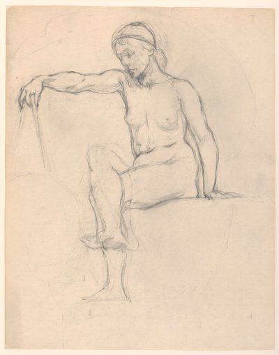 Studie för "Astronomy", "The Sciences", Library of Congress, Washington D.C. av Kenyon Cox