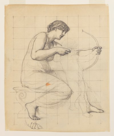 Studie för "The Education of Cupid" av Kenyon Cox