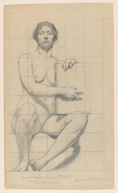 Studie för "The State", "The Reign of the Law", Appellate Division Court House, New York, NY av Kenyon Cox