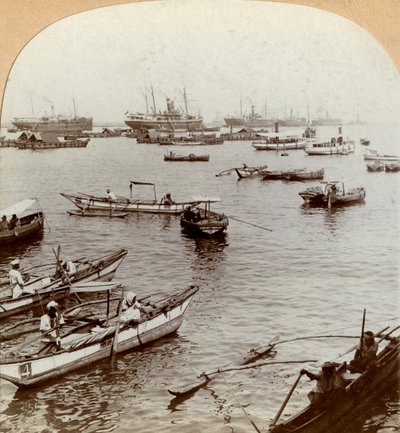 Colombo hamn, Ceylon, Sri Lanka. av Keystone View Company