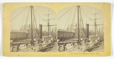 Utsikt från T Wharf, Boston, Mass, 185575. Skapare: Kilburn Brothers, BW Kilburn. av Kilburn Brothers, BW Kilburn