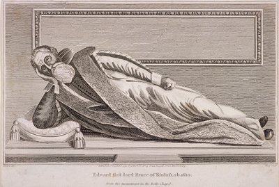 Monument till Sir Edward Bruce i Rolls Chapel, Chancery Lane, London, 1794 av King