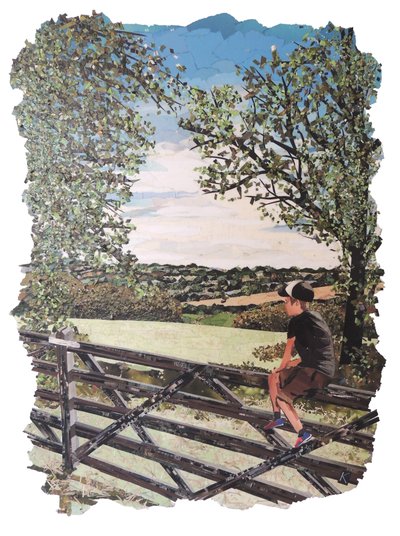 Memories Of Summer, 2019 (tidningscollage) av Kirstie Adamson
