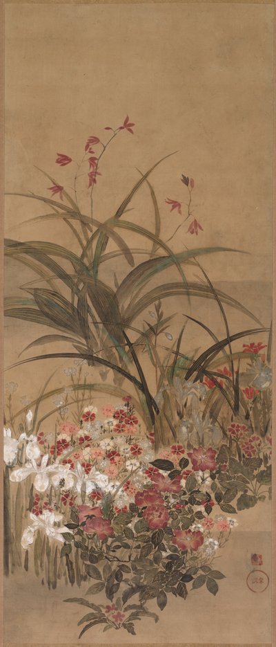 Sommarblommor av Kitagawa Sosetsu