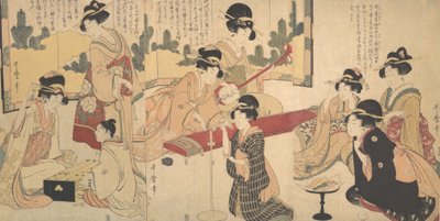 En trevlig kvällsfest, ca. 1805. av Kitagawa Utamaro