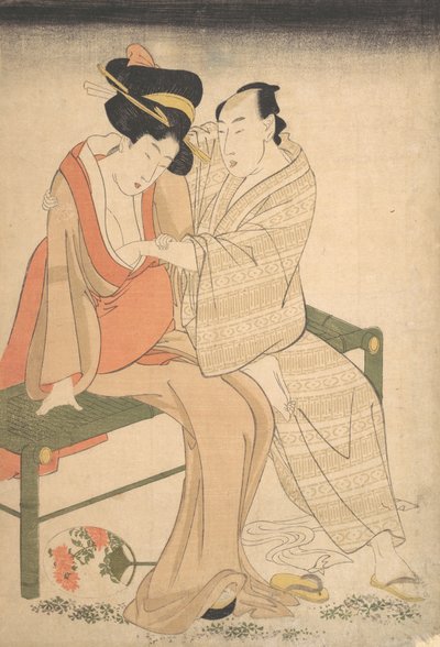 Ett par älskare, 1795. av Kitagawa Utamaro