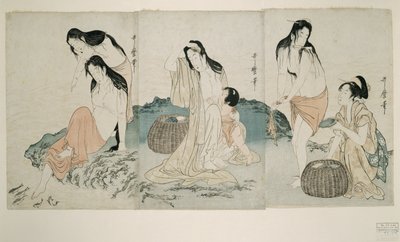 Abalone Divers av Kitagawa Utamaro