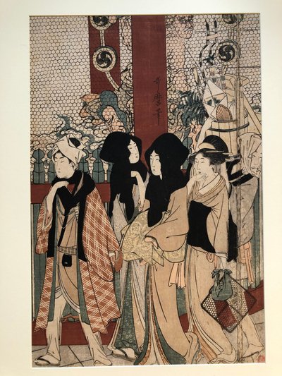 Asakusa-templet av Kitagawa Utamaro